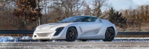 2009 Bertone Mantide Concept modelo en subasta basado en el corvette ZR1