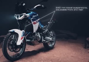 Aprilia Tuareg 660 trail offroad diseño tecnología llantas desempeño