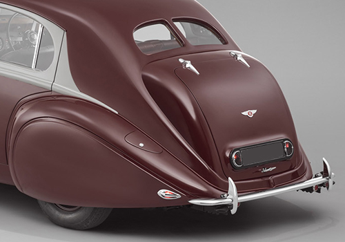Bentley Corniche replica del 1939 vehiculo exhibición en salon privé reino unido
