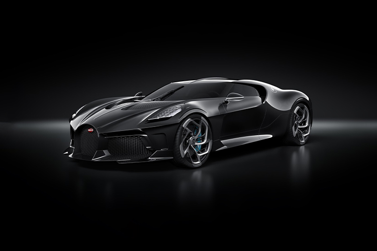 Bugatti Chiron Noire - La Voiture Noire vehículo edición one-off negro