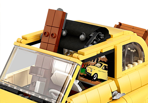 Fiat 500 Lego Creator Expert réplica la dolce vitta