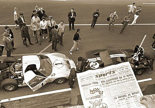 Ford GT40 en Le Mans 1966 vehículo de competición