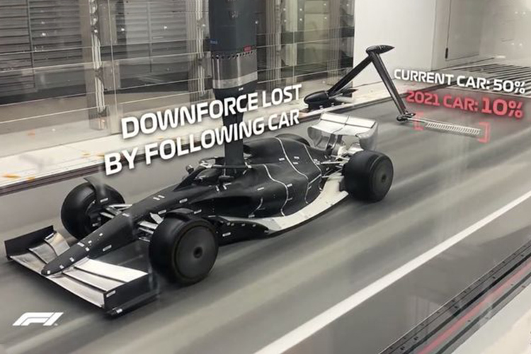 Fórmula 1 prototipo aleron trasero