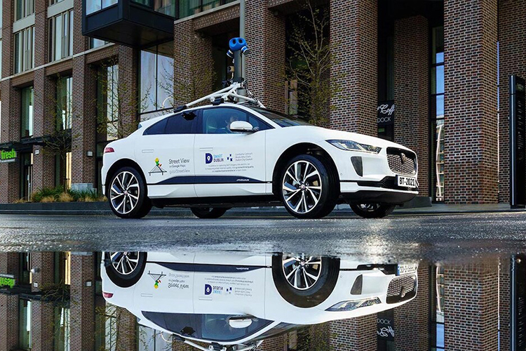 Google Street View estrena nuevo eléctrico con el Jaguar I-Pace autos eléctricos medición calidad del aire