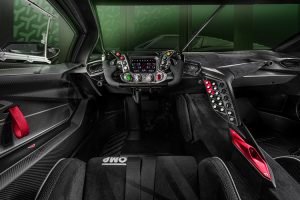 Lamborghini Essenza SCV12 hypercar de circuito diseño interior
