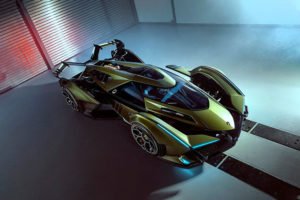 Lamborghini V12 Vision GT concept car suspensión activa