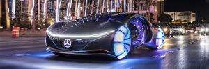 Mercedes-Benz Vision AVTR concept car eléctrico con baterías recicladas