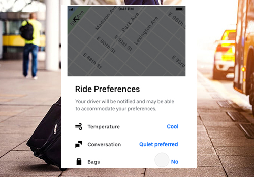 Preferencias de viaje modo silencio en Uber disponible en Estados Unidos