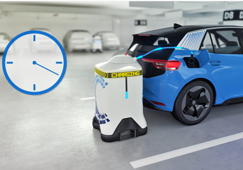 Robot Autónomo para cargar vehículos, el nuevo desarrollo de Volkswagen - recarga practicidad tiempo innovaciones