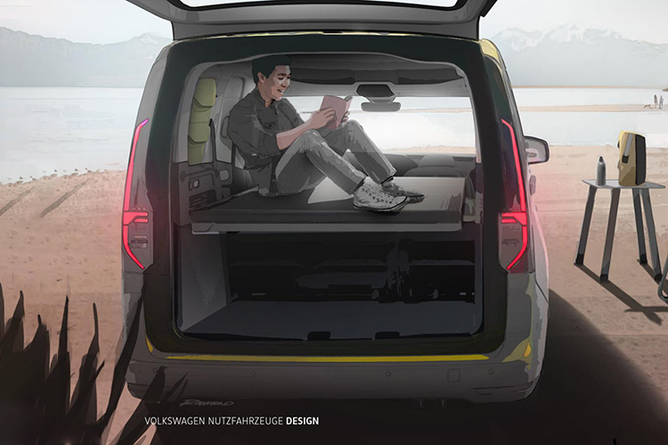 Volkswagen Caddy MINI-Camper techo de cristal