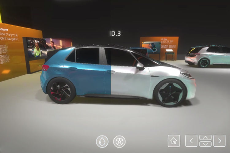 Volkswagen experiencia virtual Auto Show de Ginebra_selección de color