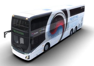 autobus electrico de Hyundai innovaciones con 300 km de autonomia