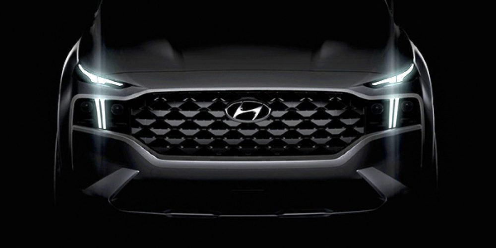 Hyundai Santa Fe ¡Tendrá variantes híbridas! Este es su Primer Teaser