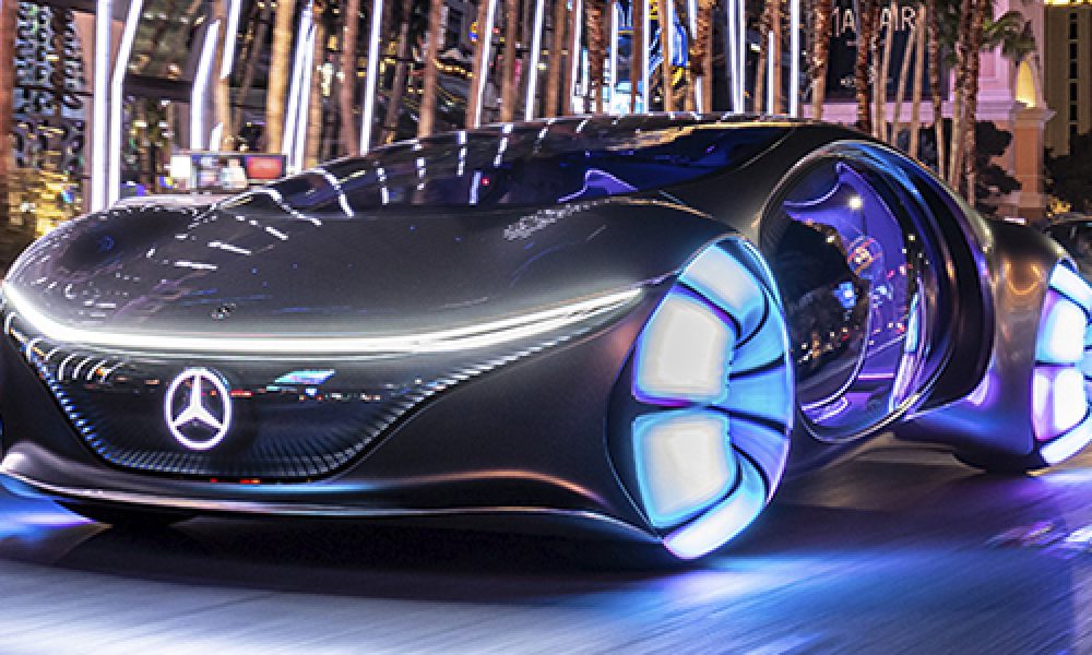 Mercedes-Benz Vision AVTR concept car eléctrico con baterías recicladas
