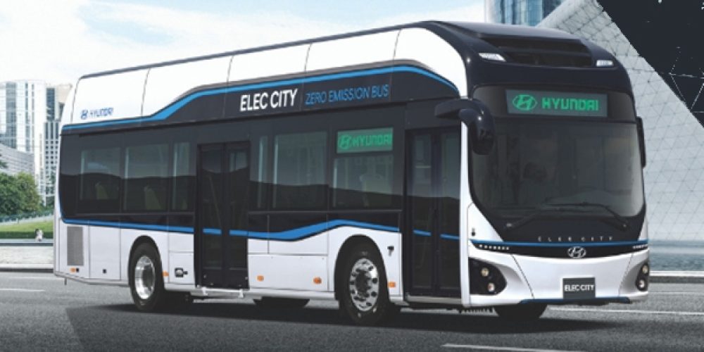 Autobús eléctrico de Hyundai, la innovación ¡de dos pisos!