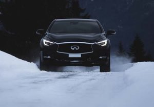 infiniti modelo en nieve