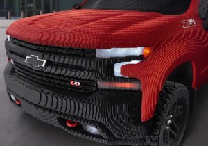 parte delantera del chevrolet silverado lego