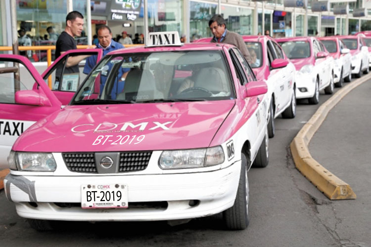 taxis Ciudad de México nuevo rotulado