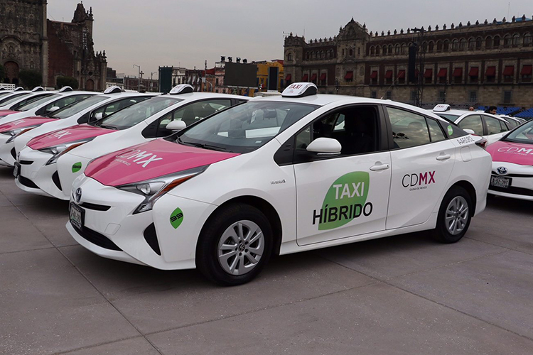taxis electricos como parte del plan de movilidad semovi