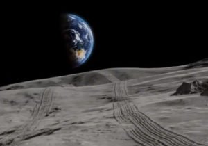 vista desde la luna de la tierra